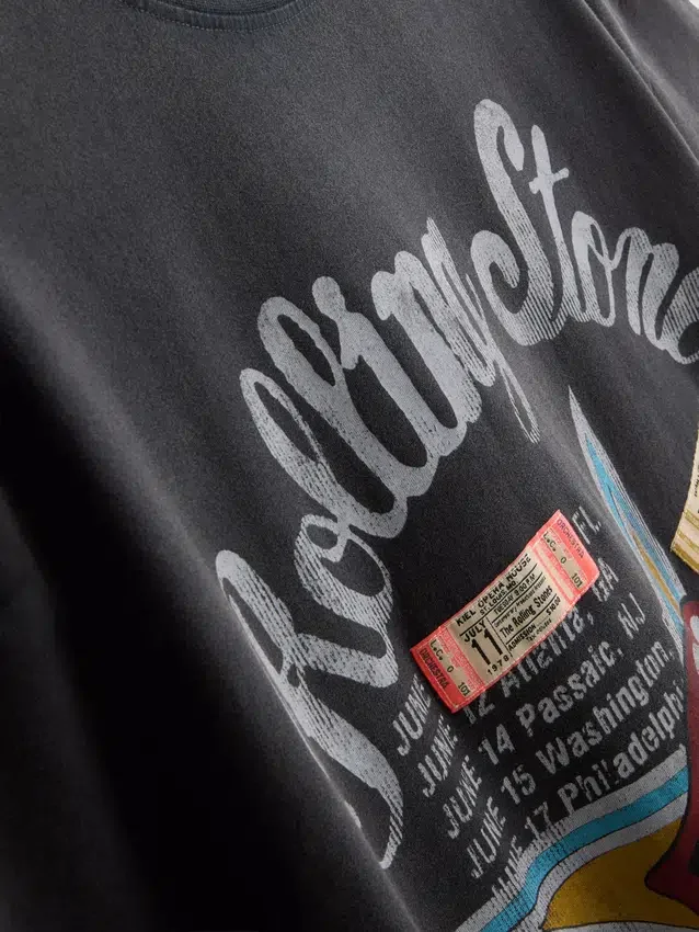Rolling Stones-T-skjortekjolen med grafisk trykk