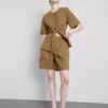 Safari-bermudashorts i bomullsblanding