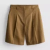 Safari-bermudashorts i bomullsblanding