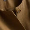 Safariblazer i bomullsblanding med belte