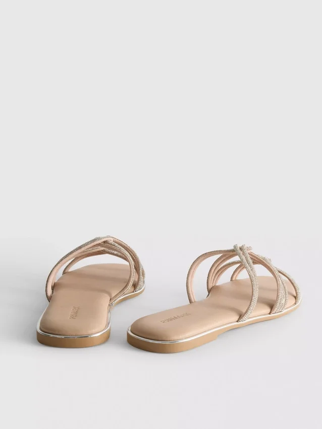Sandaler med remmer og strass