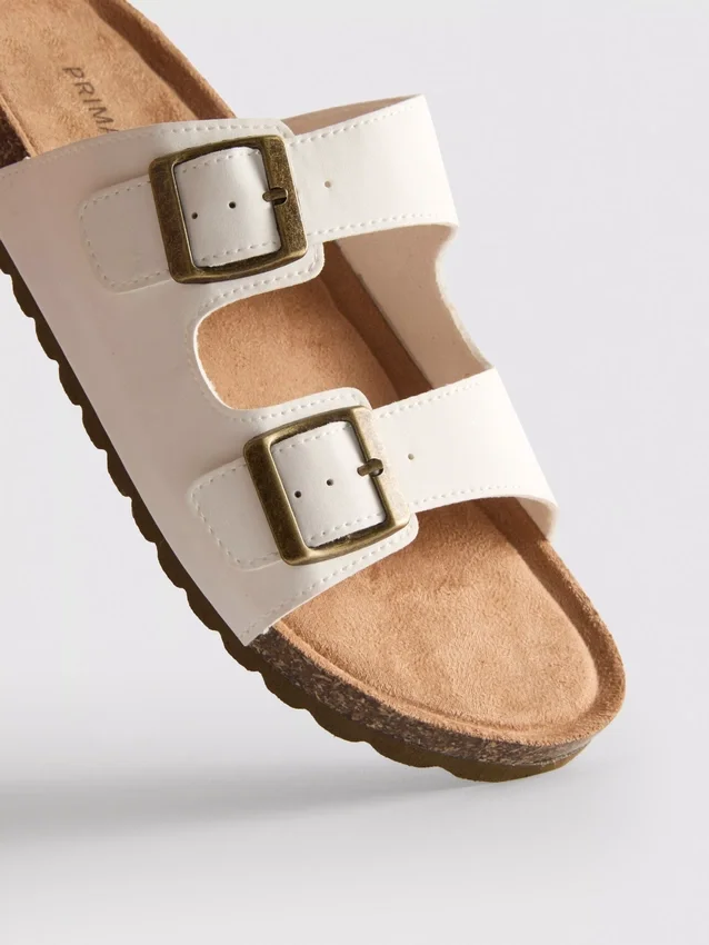 Sandaler med stropper med dobbel spenne