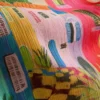Sarong med frynser og tropisk mønster