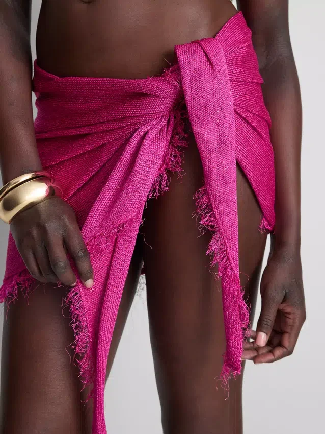 Sarong med paljetter og dusker