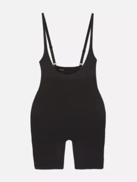 Shapewear-bodysuit med åpen brystdel og lengde til midt på låret