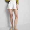 Shorts i bomullsblanding med elastisk linning