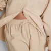 Shorts i bomullsblanding med elastisk linning