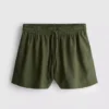 Shorts i bomullsblanding med elastisk linning