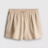 Shorts i bomullsblanding med elastisk linning
