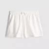 Shorts i bomullsblanding med elastisk linning