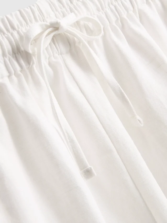 Shorts i bomullsblanding med elastisk linning