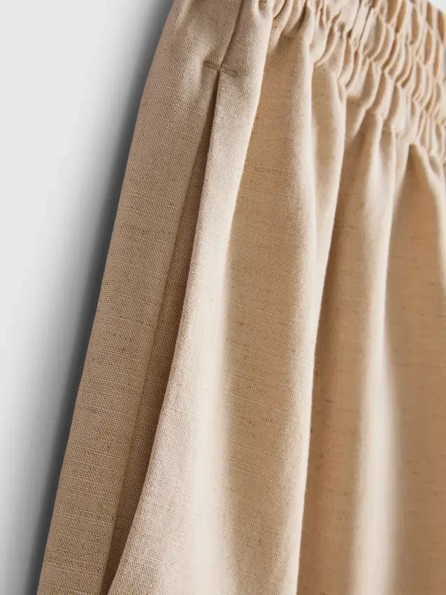 Shorts i bomullsblanding med elastisk linning