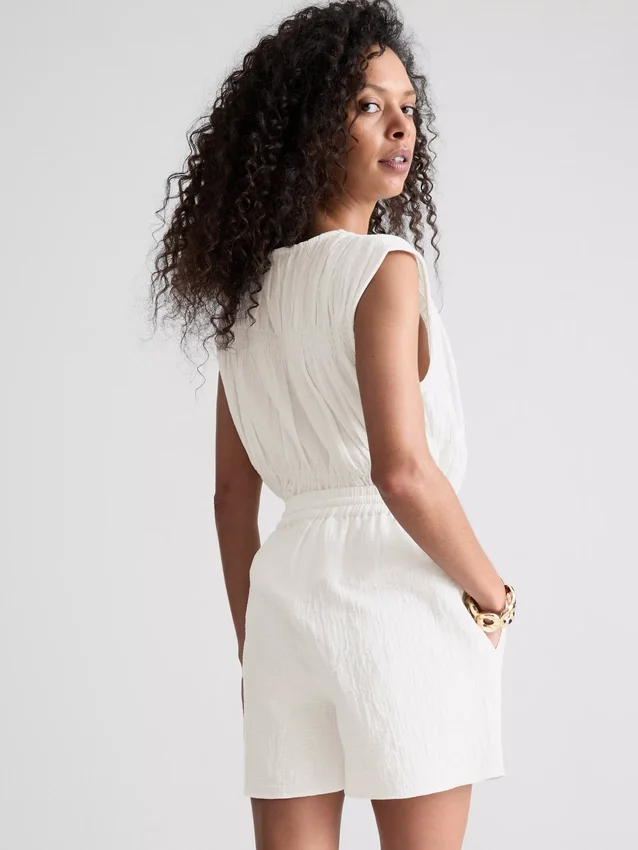 Shorts i bomullsmuslin
