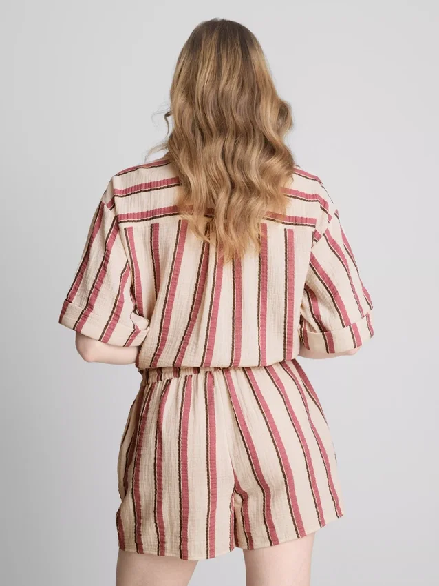 Shorts i bomullsmuslin