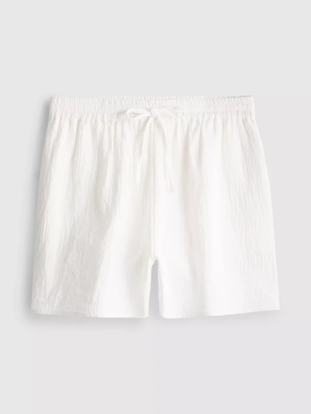 Shorts i bomullsmuslin