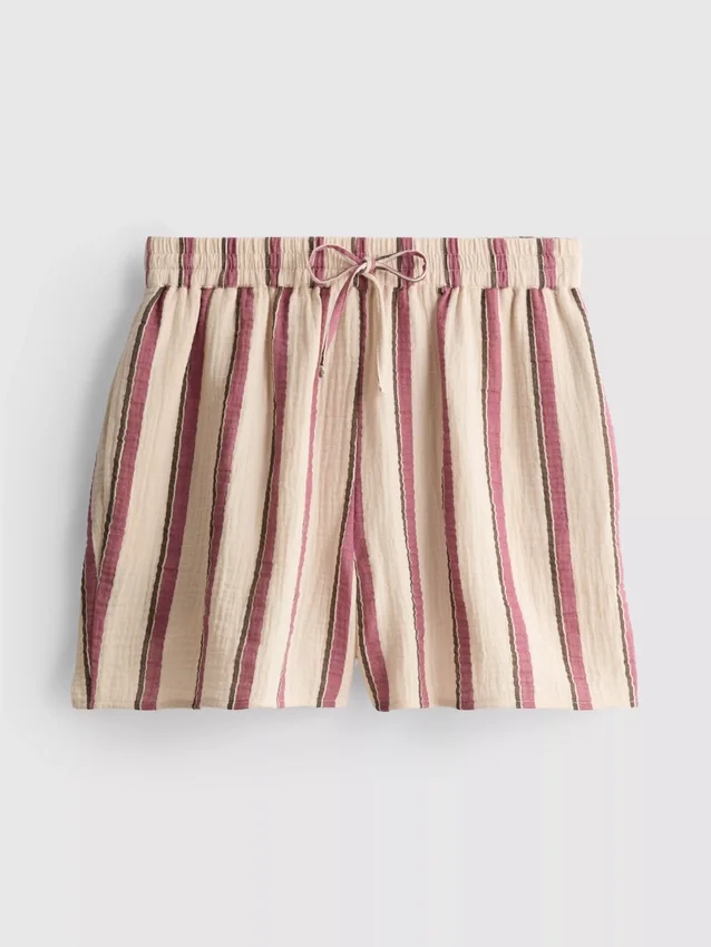 Shorts i bomullsmuslin