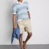 Shorts i linblanding med snøring
