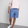Shorts i linblanding med snøring