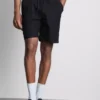 Shorts i linblanding med snøring