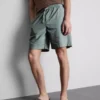 Shorts i linblanding med snøring