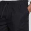Shorts i linblanding med snøring