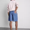 Shorts i linblanding med snøring