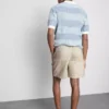 Shorts i linblanding med snøring