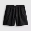 Shorts i linblanding med snøring