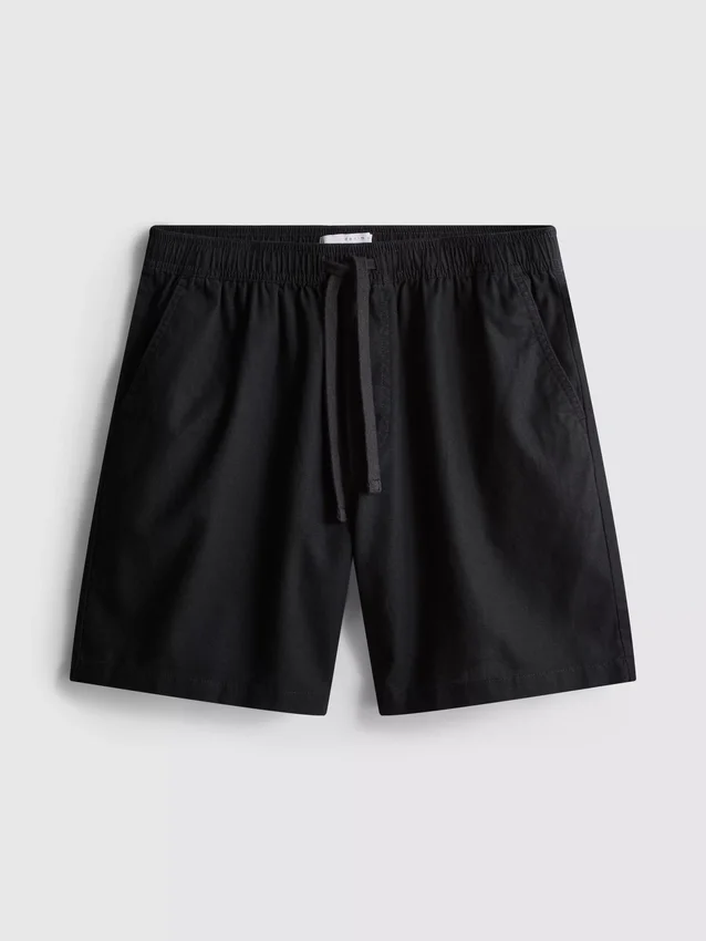 Shorts i linblanding med snøring