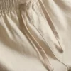 Shorts i linblanding med snøring