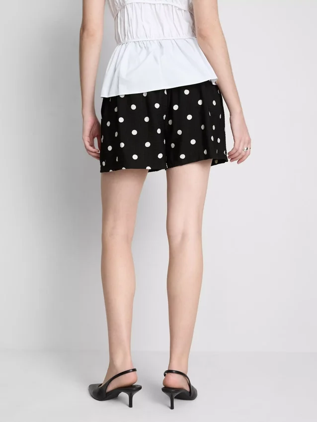 Shorts med høy midje og mønster