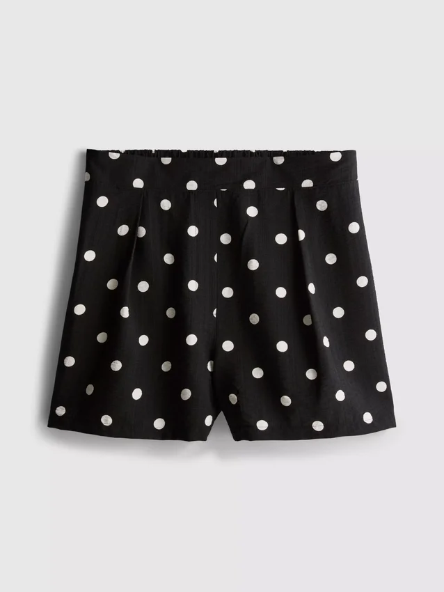 Shorts med høy midje og mønster