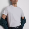 Shorts med kort erme, slim fit og stretch