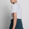 Shorts med kort erme, slim fit og stretch