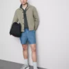 Shorts med strukturert snøring i livet