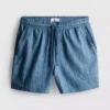 Shorts med strukturert snøring i livet