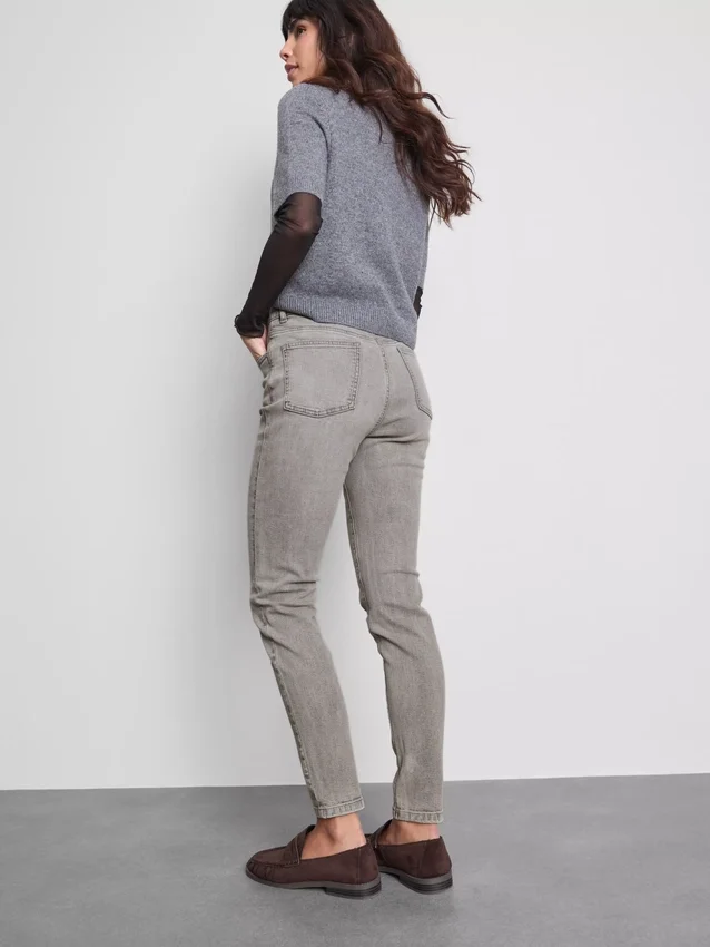 Skinny jeans i bomullsrik denim