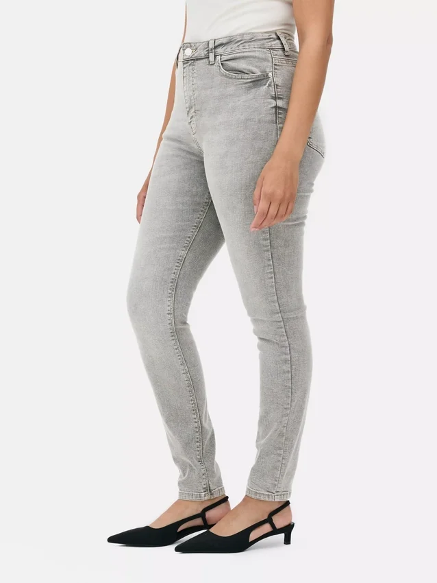 Skinny jeans med høy midje