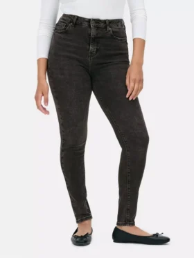 Skinny jeans med høy midje