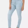 Skinny jeans med høy midje