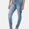 Skinny jeans med høy midje