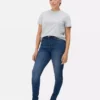 Skinny jeans med høy midje