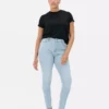 Skinny jeans med høy midje