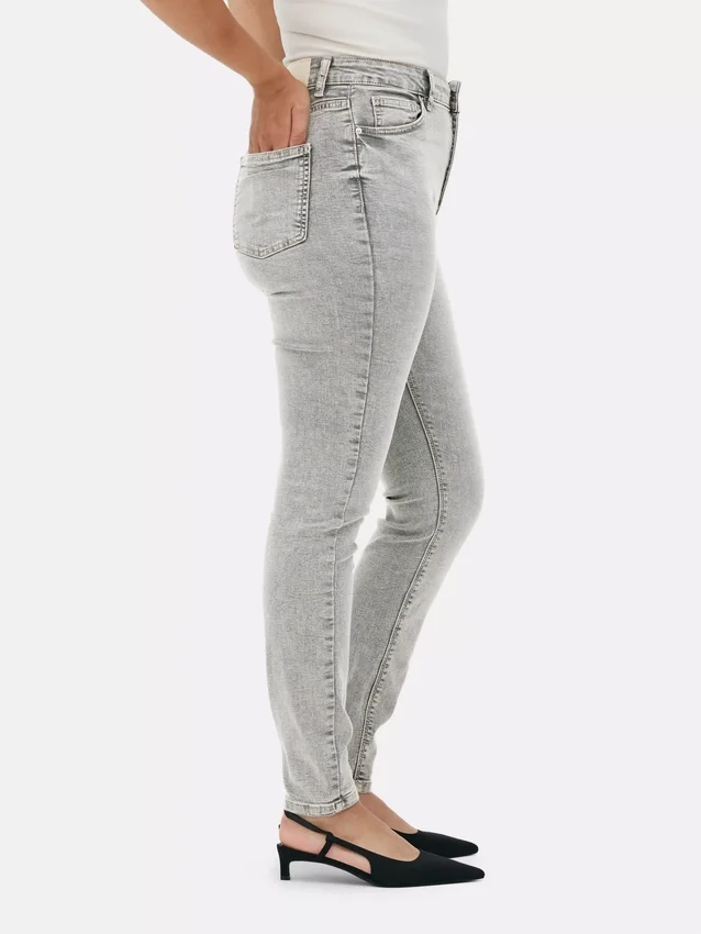 Skinny jeans med høy midje