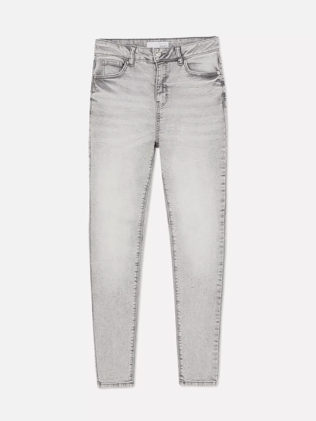 Skinny jeans med høy midje
