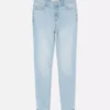 Skinny jeans med høy midje