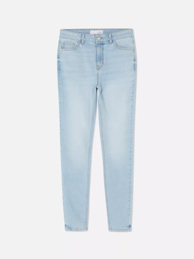 Skinny jeans med høy midje
