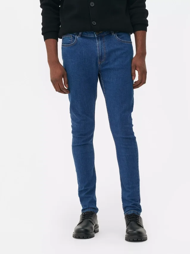 Skinny jeans med middels høy midje