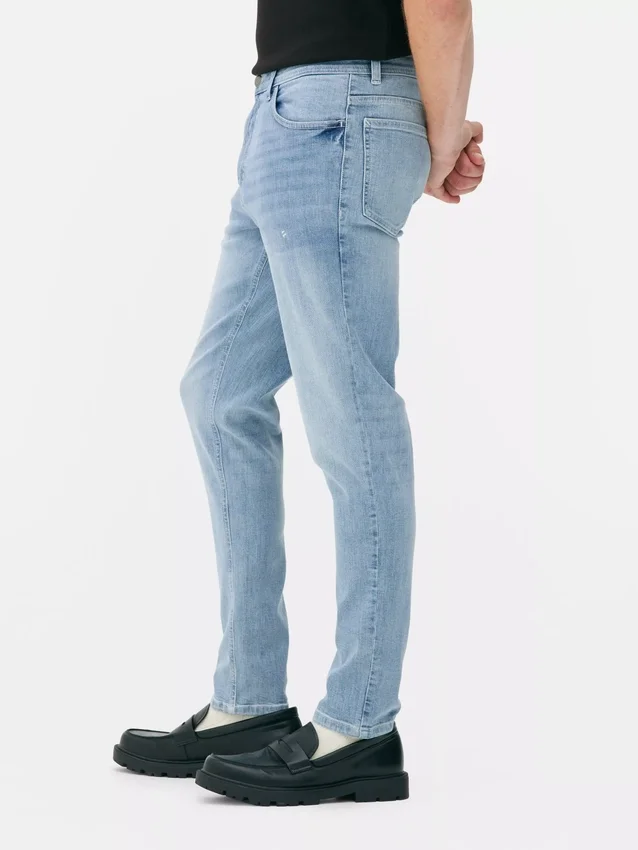 Skinny jeans med middels høy midje
