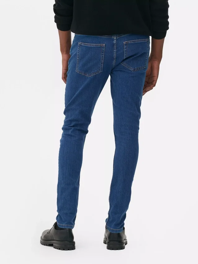 Skinny jeans med middels høy midje